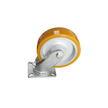 shuntong wholesale Ball bearing  caster extra heavy duty industrial wheel PU cast Iron swivel caster steel caster wheels